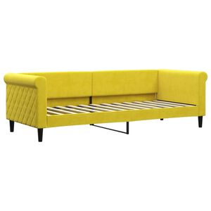 vidaXL Sofa, geltonos spalvos, 80x200cm, aksomas
