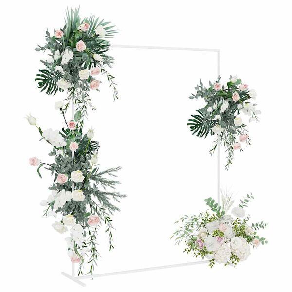 vidaXL Vestuvinis Arklys Balta 150 x 49,5 x 200 cm Plienas