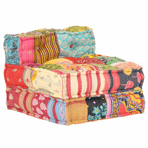 vidaXL Modulinis Pufas 70 x 70 x 51 cm Pataisytas Audinys