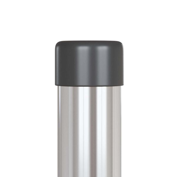 vidaXL Tvorelės stulpas 2 pcs Sidabro 110 cm