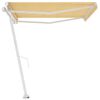 vidaXL Pastatoma ištraukiama markizė, geltona/balta, 400x300cm