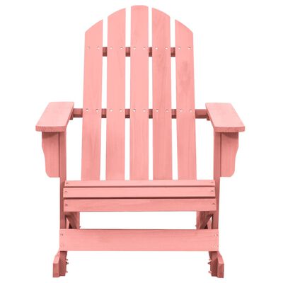 vidaXL Supama sodo Adirondack kėdė, rožinė, eglės medienos masyvas