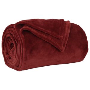 vidaXL Antklodė Bordo raudona 130 x 150 cm 0.51 kg Flysas