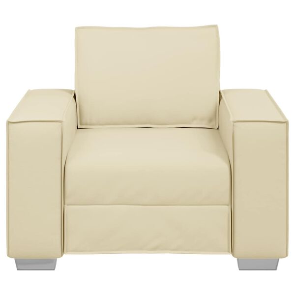 vidaXL Sofa Kreminė 99 x 78 x 84 cm audinys