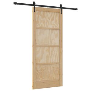 vidaXL Slankios durys ORKDAL 86 x 198,5 cm Pu&scaron;ies medienos masyvas