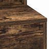 vidaXL Makiažo stalas su lentyna Rūkyta ąžuolas 100 x 41 x 135 cm