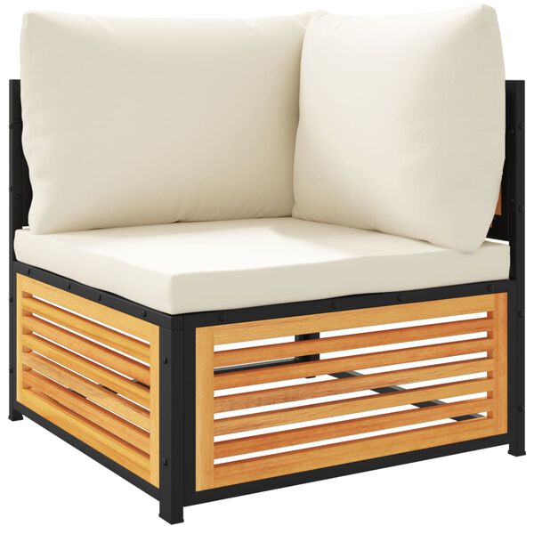 vidaXL Sodo komplektas su pagalvėlėmis, 4 dalių, akacijos masyvas