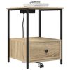 vidaXL &Scaron;alia lovos spintelė su stalčių Sonoma ąžuolas 42 x 41 x 56 cm