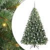 vidaXL Dirbtinė Kalėdų eglutė su 300 LED Žalia 210 cm PE ir PVC