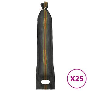 vidaXL Smėlio mai&scaron;ai, 25vnt., tamsiai žali, 103x25cm, HDPE