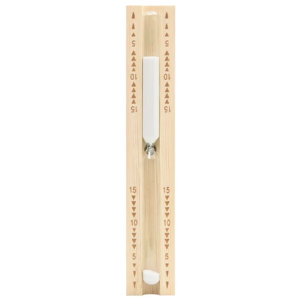 vidaXL Pirties smėlio laikmatis, pušies medienos masyvas, 15minučių