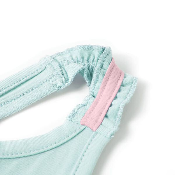 Vaiki&scaron;ki mar&scaron;kinėliai be rankovių, &scaron;viesiai mėtiniai, 104 dydžio