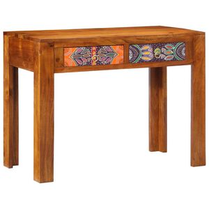 vidaXL Ra&scaron;omasis stalas su stalčių su saugykla Ruda 100 x 50 x 75 cm