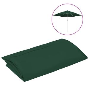vidaXL Pakaitinis audinys lauko skėčiui nuo saulės, žalias, 300cm
