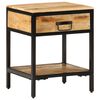 vidaXL Naktinis staliukas su stalčių Ruda 40 x 35 x 50 cm