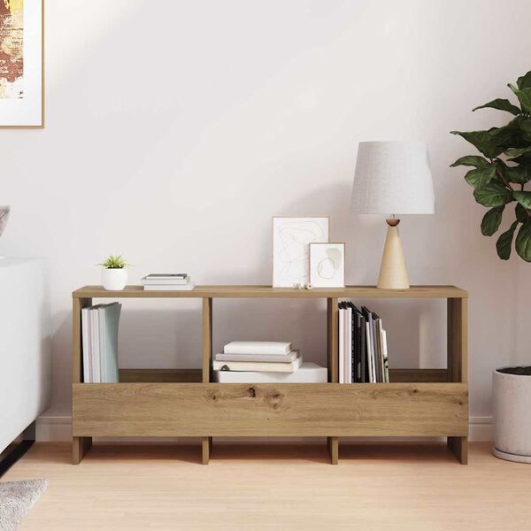 vidaXL Žurnalų stovas Amatininkų ąžuolas 102 x 30 x 45 cm