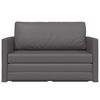 vidaXL Sofa lova 110cm Pilka Dirbtinė Oda