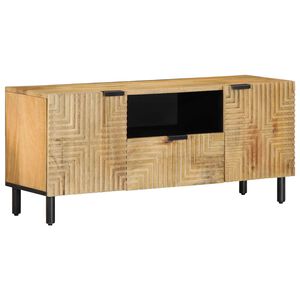 vidaXL televizoriaus spintelė Ruda 105x33x46 cm Medžio masyvo Mango
