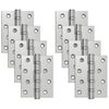 vidaXL Vyrius 8 vnt. 100 x 78 x 13 mm Sidabrinė Plienas