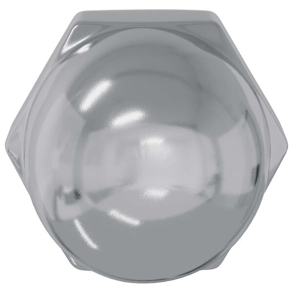 vidaXL Gilių rie&scaron;utai 2 pcs Sidabro 12,8 x 12,8 x 6,5 cm Plienas