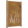 vidaXL Sodo vartai, 100x125 cm, Corten plienas, žolės ra&scaron;tas