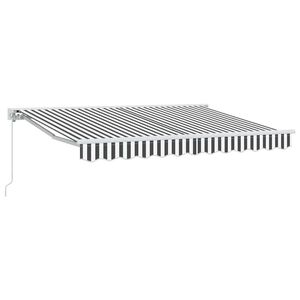 vidaXL Markizės rėmas Antracito ir baltos 250 x 200 cm