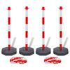 vidaXL 4 stulpelių ir 2 plastikinių grandinių rinkinys, kiekviena 10m