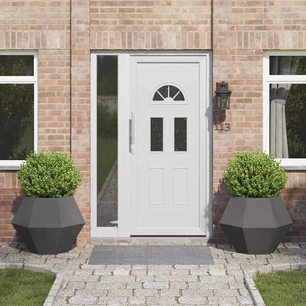 vidaXL Lovelis 2 pcs Juoda 75 x 75 x 60 cm Plienas