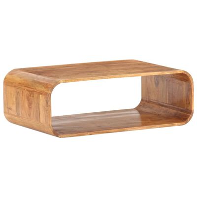 vidaXL Kavos staliukas, 90x50x30cm, akacijos medienos masyvas