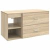 vidaXL Vonios baldų rinkinys 2 pcs Sonoma ąžuolas Apdirbta mediena