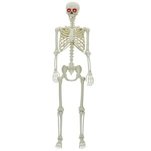 vidaXL Helovino Skeleton Balta 155 x 38.5 cm Plastmasė