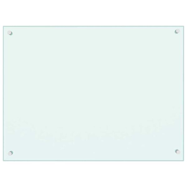 vidaXL Virtuvės sienelė, pieno spalvos, 80x60cm, grūdintas stiklas