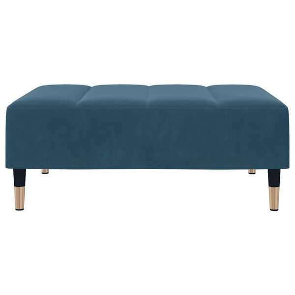 vidaXL Pakoja, mėlynos spalvos, 77x55x31cm, aksomas