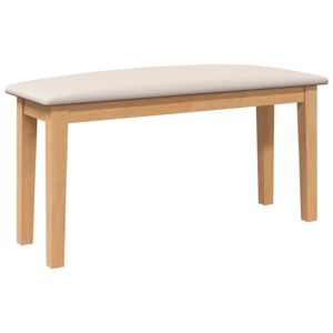 vidaXL Suoliukas 90 cm Medžio masyvo guma