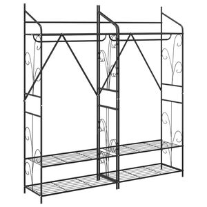 vidaXL Atvira spinta Paprastas 2 pcs 78 x 36 x 158 cm