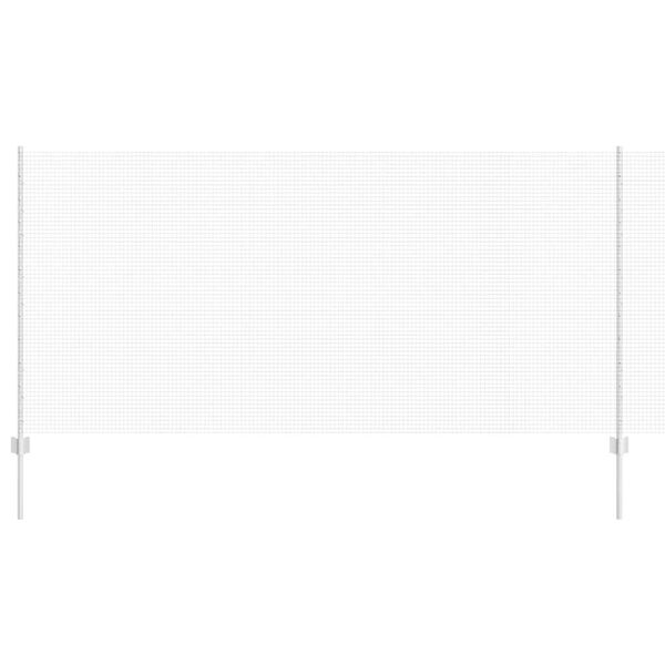 vidaXL Tvora su stulpais Sidabro 1,2 x 10 m Plienas