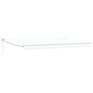 vidaXL Pavėsinė Balta 500 &times; 300 cm Poliesteris ir Metalas