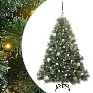 vidaXL Dirbtinė Kalėdų eglutė su 150 LED Žalia 150 cm PE ir PVC