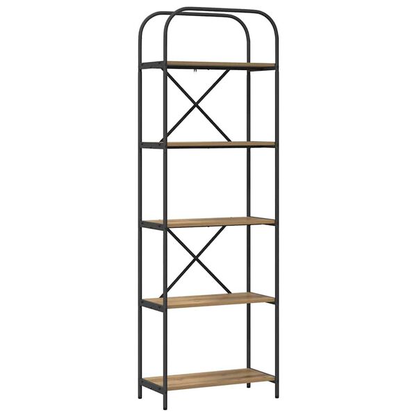 vidaXL Knygų lentyna Amatininkų ąžuolas 60 x 30 x 183 cm