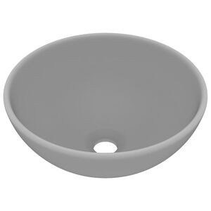 vidaXL Prabangus praustuvas, matinis pilkas, 32,5x14cm, keramika