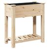 vidaXL Sodo vazonas Smėlio 71 x 37 x 76,5 cm Kietasis pu&scaron;inis medis
