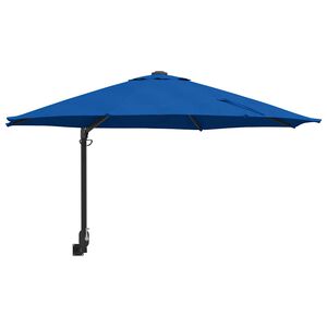 vidaXL Sodo skėtis 248 x 248 x 148 cm Poliesteris ir plienas Azurblau
