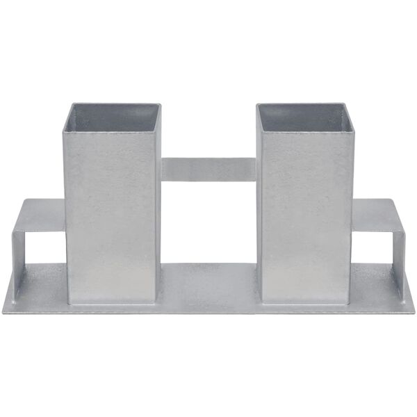 vidaXL Malkų laikikliai, 4 vnt., sidabro spalvos, plienas