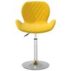 vidaXL Pasukama valgomojo kėdė, garstyčių geltonos spalvos, aksomas