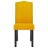 vidaXL Valgomojo kėdės, 4vnt., geltonos spalvos, aksomas