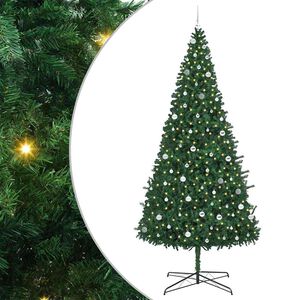 vidaXL Kalėdų eglutė Žalia 400 cm PVC