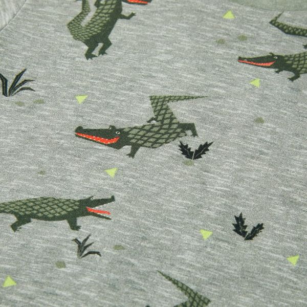 Vaikiški marškinėliai, šviesios chaki spalvos mišinys, 128 dydžio