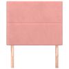 vidaXL Galvūgalis, rožinis, 80x5x118/128 cm, aksomas