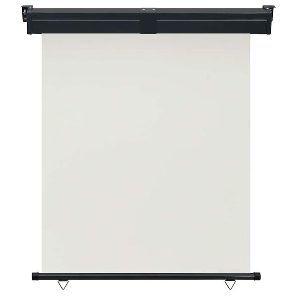 vidaXL Šoninė balkono markizė, kreminė, 145x250 cm