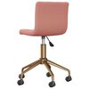 vidaXL Pasukamos valgomojo kėdės, 2vnt., rožinės spalvos, aksomas